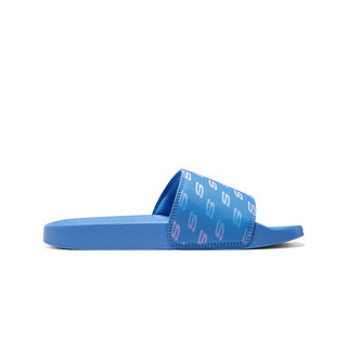 斯凯奇Skechers2023年夏季运动拖鞋女凉拖8730085 蓝色/BLU 36