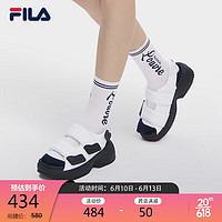 FILA 斐乐 官方PUFF女鞋泡芙凉鞋2023夏增高运动凉拖