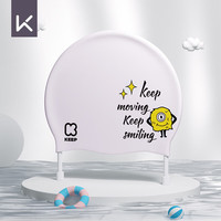 Keep 儿童泳帽女男童硅胶防水不勒头可爱游泳帽 小怪兽系列