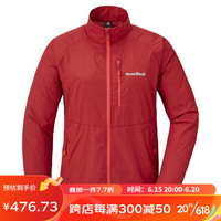 mont·bell户外风衣女款春夏轻便速干防风徒步登山上衣外套 1103325 RD红色 XL