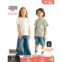 TEENIE WEENIE Kids小熊童装男女童23年夏季新款基础款短袖圆领T恤