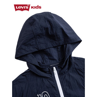 Levi's李维斯童装23夏季新款儿童皮肤衣男童撞色薄款外套 深靛蓝 110/56(5)