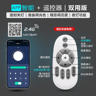 秒舒康轻奢落地灯客厅卧室沙发床头书房阅读装饰布艺氛围遥控LED立式灯 F05智能遥控款-12瓦全功能