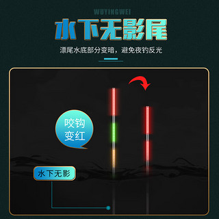民间艺人高灵敏夜光漂咬钩变色鱼漂醒目超亮电子漂夜钓鲫鱼漂大物纳米浮漂