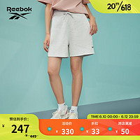 Reebok 锐步 官方2023夏季女子SHORT复古运动休闲针织短裤  A/L