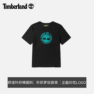 Timberland 官方男装短袖T恤夏季圆领舒适户外休闲印花A6RMD A6RMD001/黑色 L