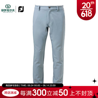 Footjoy高尔夫服装新款男士运动舒适高性能长裤简约百搭golf运动裤长裤 灰色80513 S