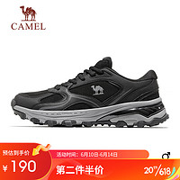 骆驼（CAMEL）运动鞋男女鞋网面透气休闲舒适跑鞋X13S09a7020 咖啡/黑