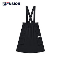 FILA FUSION 斐乐潮牌官方女子梭织背带裙2022夏季宽松时尚舒适透气休闲裙