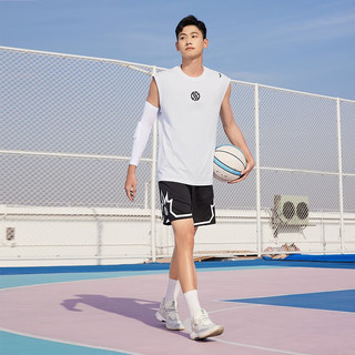 361°361度运动背心男2023夏季新款AG戈登篮球冰感凉爽运动无袖上衣 本白 M