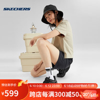 SKECHERS 斯凯奇 气泡熊猫鞋丨Skechers2023春款女子老爹鞋休闲运动鞋 149983-BKSL 黑色/银色 40