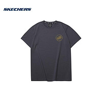 斯凯奇（SKECHERS）男子针织短袖T恤衫 L223M077-026R L