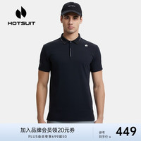  HOTSUIT/后秀 塑形 男士运动T恤  矿物黑 L