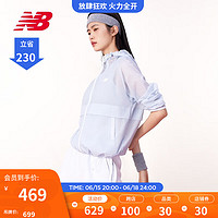 NEW BALANCE NB官方23新款春夏女款运动休闲百搭舒适简约纯色外套 IB AWJ32303 L