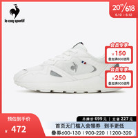 乐卡克法国公鸡中性2023夏季新款低帮跑步休闲鞋运动鞋T232610 白色/WHT 37