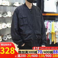 阿迪达斯 (adidas)外套男装春秋款三叶草运动服梭织立领棒球服夹克HK2745 HK2745黑色 S