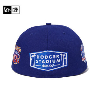 NEW ERA纽亦华2023新款棒球帽男女同款MLB平檐帽刺绣潮流情侣遮阳帽 60358052-蓝色 738