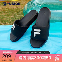 FILA 斐乐 FUSION斐乐潮牌男鞋拖鞋 2023夏季简约运动沙滩拖鞋COMO