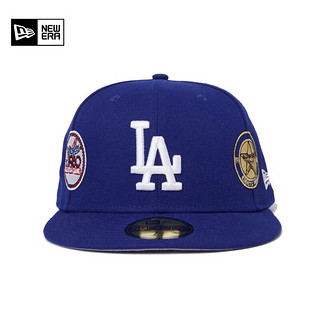 NEW ERA纽亦华2023新款棒球帽男女同款MLB平檐帽刺绣潮流情侣遮阳帽 60358052-蓝色 758