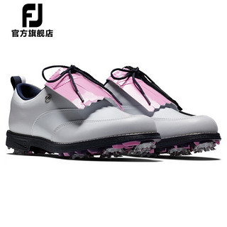 Footjoy高尔夫球鞋女鞋 FJ Premiere新款女士golf可拆卸流苏款有钉鞋防滑 白银99043 36.5