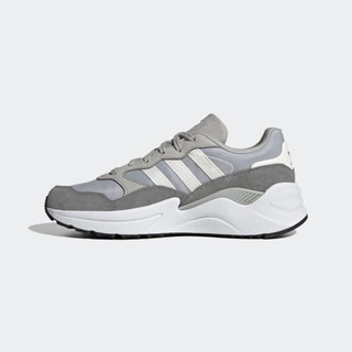 adidas阿迪达斯官方三叶草RETROPY ADISUPER W女子经典舒适运动鞋 浅灰/深灰/白 35.5(215mm)