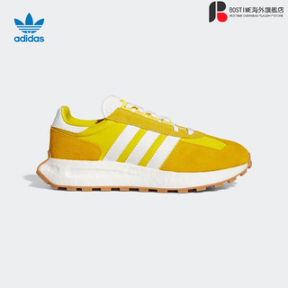 阿迪达斯 （adidas）三叶草RETROPY E5男女薄款boost跑步鞋GZ6387 白/浅灰/荧光黄 37