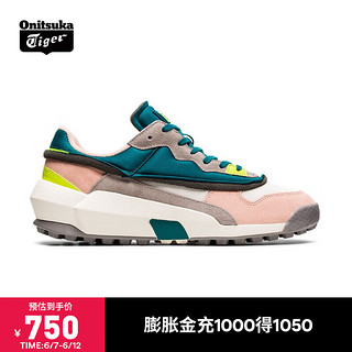 Onitsuka Tiger鬼塚虎运动休闲鞋男女款时尚老爹鞋ADMIX RUNNER 1183B357-300 白色/蓝绿色/粉色 39.5