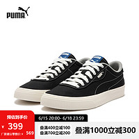 PUMA 彪马 官方 新款男女同款情侣复古休闲板鞋 IV-60 390425 黑色-白色-01 41