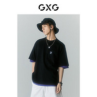 PLUS会员：GXG 男士纯棉印花短袖 GD1440324F