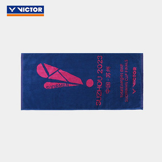 威克多（VICTOR）运动毛巾 苏迪曼杯纪念商品吸汗舒适棉质跑步健身擦汗毛巾 BA科技蓝/漂白