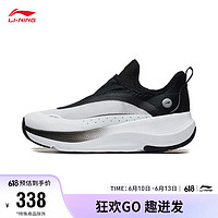 LI-NING 李宁 SOFT GO丨潮流休闲鞋女鞋2023反光透气清凉运动鞋AGLT106