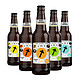 临期品：DEKI 上气 精酿啤酒 比利时小麦/海盐卡曼橘 330ml*5瓶