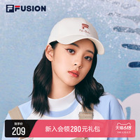FILA FUSION斐乐潮牌运动帽女夏季鸭舌帽情侣棒球帽遮阳帽帽子男