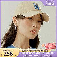 MLB男女帽潮牌2023夏季新款运动帽米色休闲棒球帽鸭舌帽3ACP6601N