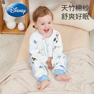 迪士尼（Disney）婴儿睡袋夏季薄款宝宝纱布睡袋儿童分腿睡袋空调房防踢被可拆卸袖 米妮 XL码(适用身高100-120cm)