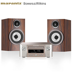 marantz 马兰士 M-CR612+707 S3 2.0声道组合影院 墨渊黑+金银色