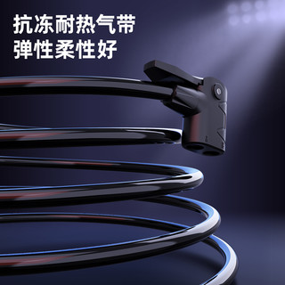 得力打气筒自行车家用通用新型高压电动瓶车山地车便携式充气管子