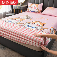 名创优品（MINISO）床笠单件床罩夏季席梦思床垫保护罩防尘床单床套罩单床笠 叮当猫 200x220cm-亲肤水洗棉