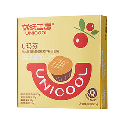 unICOOL 优味工房 U玛芬蛋糕预拌粉 原味(蔓越莓果酱+南瓜籽)1盒6个