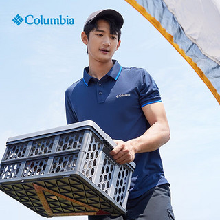哥伦比亚（Columbia）夏男子城市户外休闲运动翻领短袖Polo衫AE0414 464(轻薄款) M(175/96A)