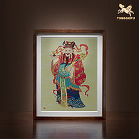 铜师傅 手工錾刻 铜雕画《财神（桌面）》