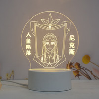 初凝(CHUNING)毕业礼人鱼陷落摆件周边礼品小夜灯女生日礼物送闺蜜男生朋友同学 人鱼陷落-尼克斯 usb暖色