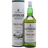 88VIP：LAPHROAIG 拉弗格 Four Oak四桶 40度 苏格兰 单一麦芽威士忌 1000ml 单瓶装