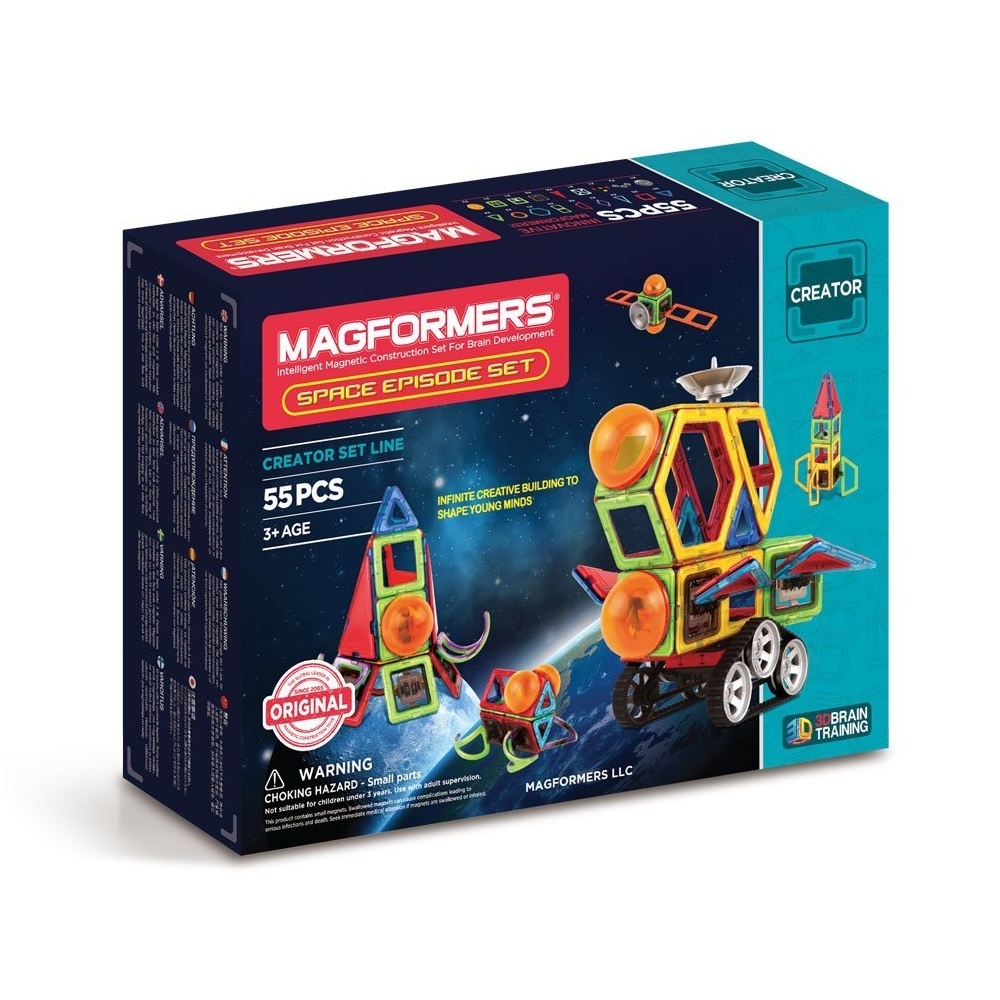 MAGFORMERS 麦格弗 03014 磁性几何形状瓷砖搭建 STEM玩具套装 磁力片