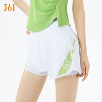361°运动健身瑜伽裤女夏季薄款速干假两件透气户外骑行跑步短裤