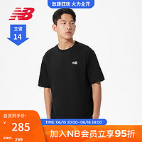 NEW BALANCE NB官方23新款男女同款夏季运动休闲圆领短袖T恤 BK 5ED26221 M