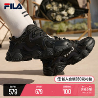 FILA 斐乐情侣猫爪鞋4老爹鞋2023春夏新款女鞋复古休闲鞋运动鞋男