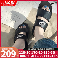 Nike耐克拖鞋男鞋女鞋夏季款忍者双绑带凉拖运动沙滩鞋DC0496-001