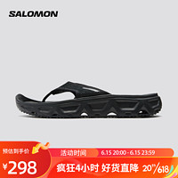 萨洛蒙（Salomon）男款 户外运动休闲舒适轻便柔软溯溪恢复凉拖鞋 REELAX BREAK 6.0 黑色 471108 UK8.5(42 2/3)
