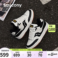 saucony 索康尼 CHILLTIME复古休闲鞋男女百搭透气情侣面包鞋米黑42.5